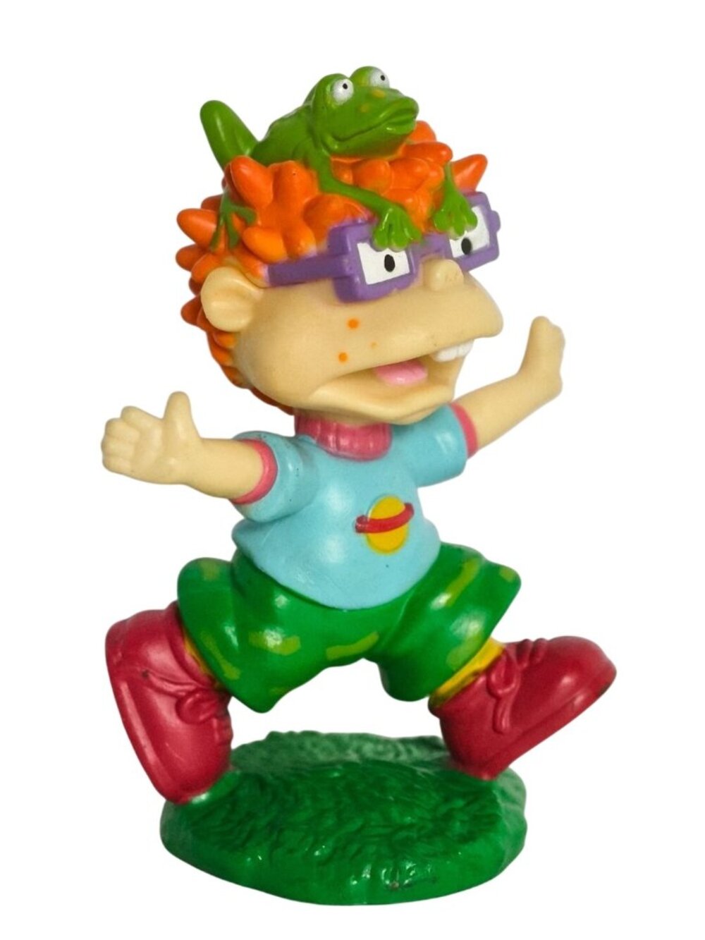 1998 Rugrats Chuckie Finster 3" Figure Viacom Collectible Nickelodeon